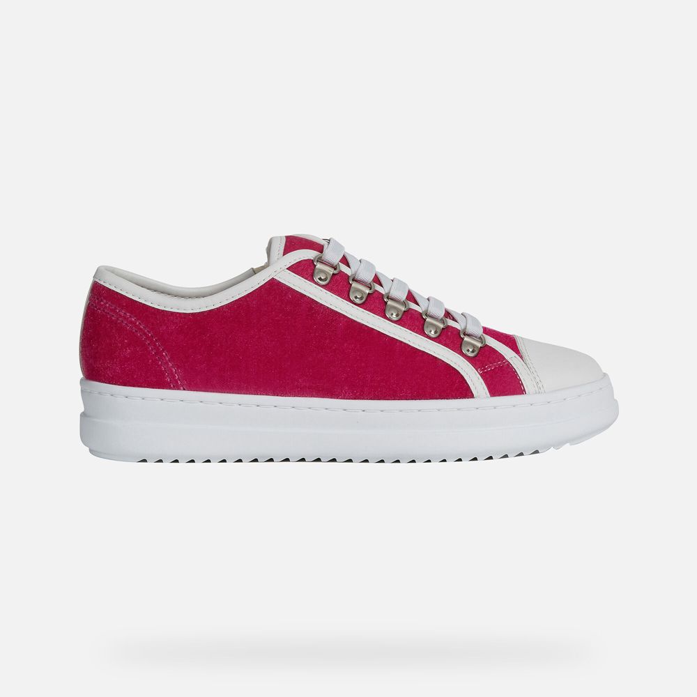 Geox Sneakers Red/White Pontoise - Geox Womens Shoes - ECQDFB764